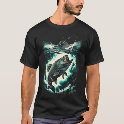 Onderwater Clash Visontwerp T-shirt (Voorkant)
