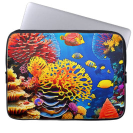 Onderwater Coral Garden Design Laptop Sleeve