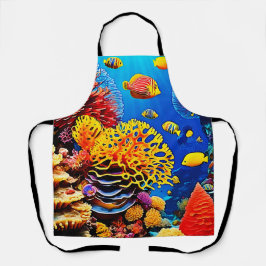 Onderwater Coral Garden Design Schort
