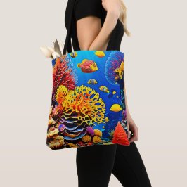Onderwater Coral Garden Design Tote Bag