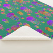 Onderwater Dancing Rainbows Zee Groen Sherpa Deken (3/4)