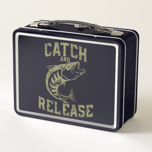 Onderwater Delight Metalen Lunchbox - Fish Design (Achterkant)