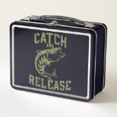 Onderwater Delight Metalen Lunchbox - Fish Design (Voorkant)