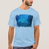 Onderwater Dolphin Mannen Long Sleeve T-Shirt (Voorkant)