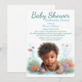 Onderwater Dromen Waterverf Baby shower Kaart (Voorkant / Achterkant)