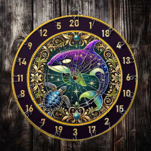 Onderwater Elegance Orca Dartboard Decor Dartbord