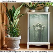 Onderwater Fantasy Floral World Green V9 Decoupage Tissuepapier