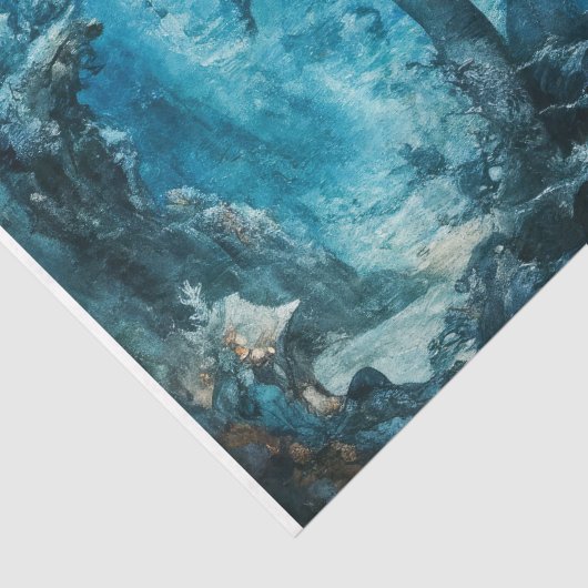 Onderwater fluistert - Decoupage - Tissuepapier (Detail)