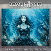 Onderwater fluistert - Decoupage - Tissuepapier