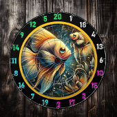 Onderwater Glow Betta Dartboard Art Dartbord