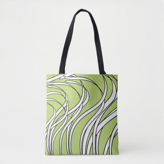 Onderwater golf limoengroen tote bag (Voorkant)