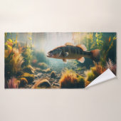 Onderwater grote mondbas badhanddoek (Badhanddoek)