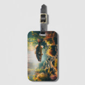 Onderwater grote mondbas bagagelabel (Voorkant (verticaal))