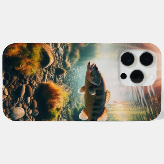 Onderwater grote mondbas Case-Mate iPhone case (Achterkant (horizontaal))