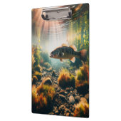 Onderwater grote mondbas klembord (Links)