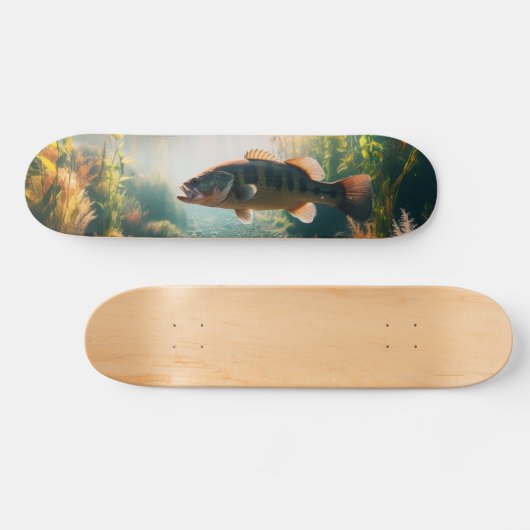 Onderwater grote mondbas persoonlijk skateboard (Horizontaal)