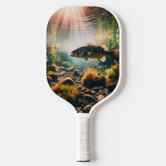 Onderwater grote mondbas pickleball paddle (Voorkant)