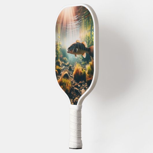 Onderwater grote mondbas pickleball paddle (Links)