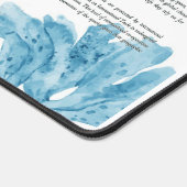 Onderwater handgeschilderde Hawksbill Zee schildpa Bureaumat (Hoek)