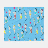 Onderwater Hockey Fleece Deken (Voorkant (Horizontaal))