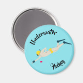 Onderwater Hockey Magneet (Voorkant / Achterkant)