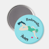 Onderwater Hockey Magneet (Voorkant / Achterkant)