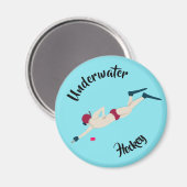 Onderwater Hockey Magneet (Voorkant / Achterkant)