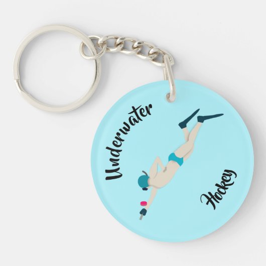 Onderwater Hockey Sleutelhanger (Voorkant)