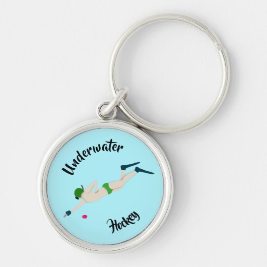 Onderwater Hockey Sleutelhanger (Voorkant)