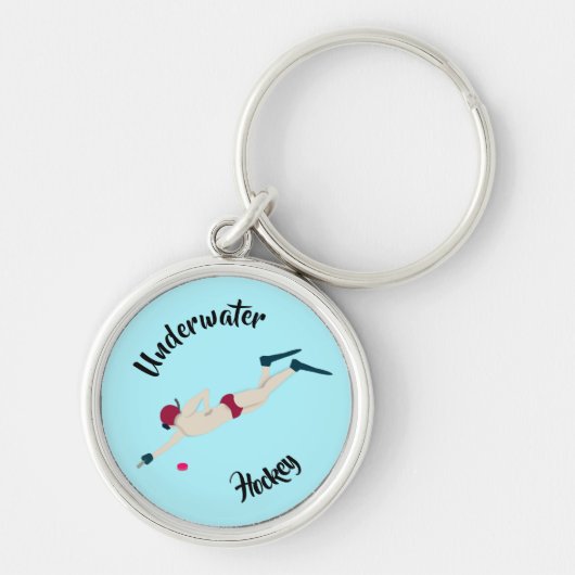 Onderwater Hockey Sleutelhanger (Voorkant)