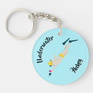 Onderwater Hockey Sleutelhanger