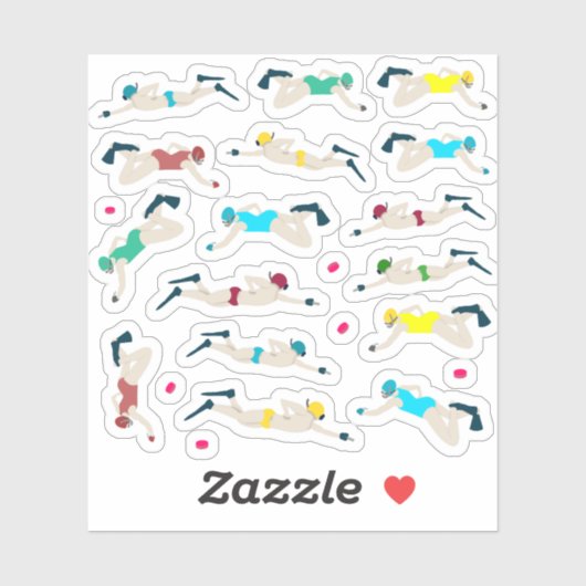 Onderwater Hockey Sticker (Vel)