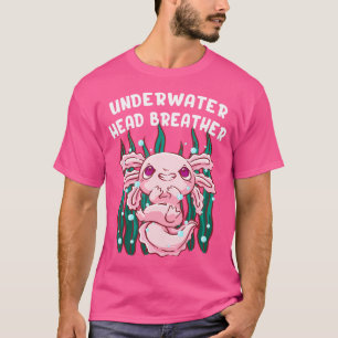 Onderwater hoofd Ademhaling Axolotl Zee Dieren Sal T-shirt