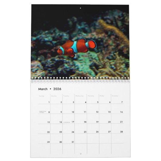 Onderwater Kalender (Mar 2026)