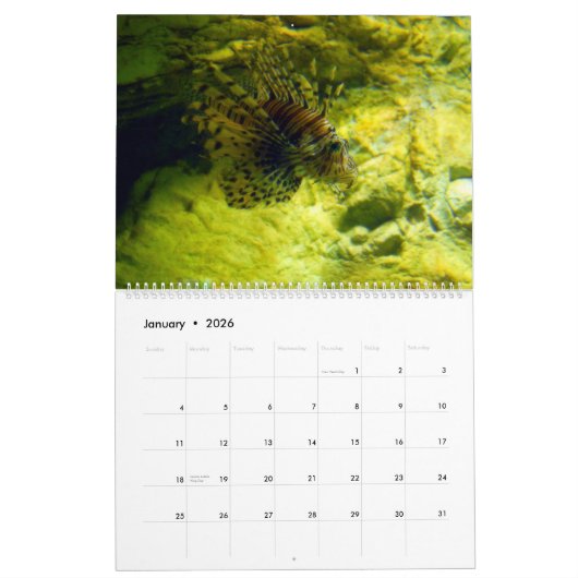 Onderwater Kalender (Jan 2026)