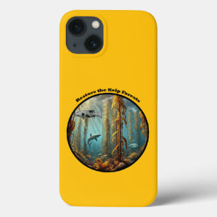 Onderwater Kelp Forest met vis en kreeft URM Case-Mate iPhone Case