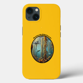 Onderwater Kelp Forest met vis en kreeft URM iPhone 13 Hoesje