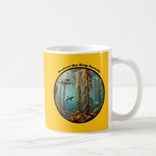Onderwater Kelp Forest met vis en kreeft URM Koffiemok