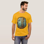 Onderwater Kelp Forest met vis en kreeft URM T-shirt (Voorkant volledig)