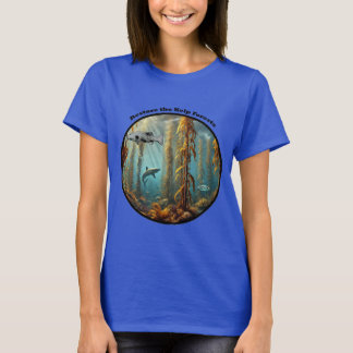 Onderwater Kelp Forest met vis en kreeft URM T-shirt