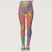 "Onderwater" kleurige leggings (Voorkant)