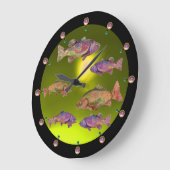 ONDERWATER / KLORFUL RAINBOW TROUW geel Grote Klok (Hoek)