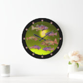 ONDERWATER / KLORFUL RAINBOW TROUW geel Grote Klok (Huis)