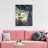 Onderwater Koninkrijk verpakt Canvas (Insitu (Woonkamer))