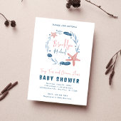 Onderwater Koraalrif en Zee Star Baby shower Kaart