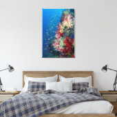 Onderwater koraalrif, Indonesië Canvas Afdruk (Insitu (Slaapkamer))