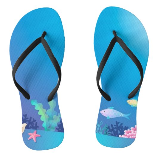 Onderwater koraalrif teenslippers (Voetbed)