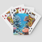 Onderwater koraalriffen pokerkaarten (Achterkant)