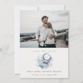 Onderwater krab Koraal Foto slaat de datum Kaart o (Voorkant)