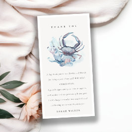 Onderwater Krab Koraal Zeevaart Verjaardag Elke Le Bedankkaart